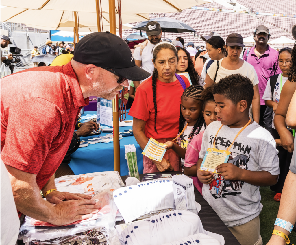 First Tee - Pasadena provided backpacks of gear to families impacted by wildfires
